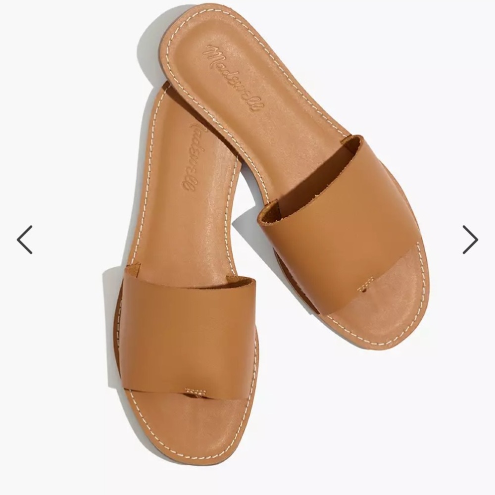 Madewell Boardwalk Post Slide Leather Sandal